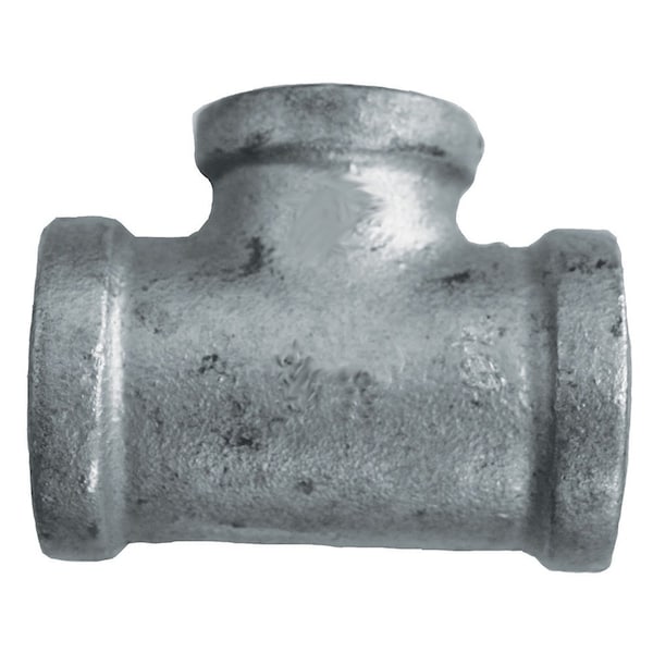 2in. x 2in. x 3/4in. Galvanized Iron Reducing Tee, Banded
